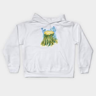 Mushroom Tree Stump Kids Hoodie